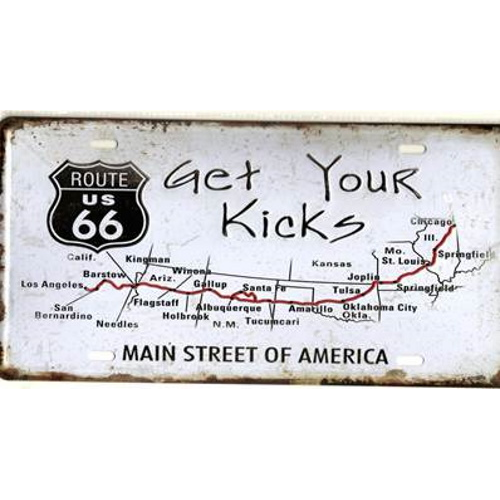 Plaque route 66 get your kicks