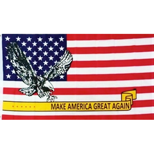 Drapeau Aigle USA - Make America great again