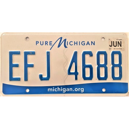 Authentique plaque d'immatriculation - Michigan - Déco américaine